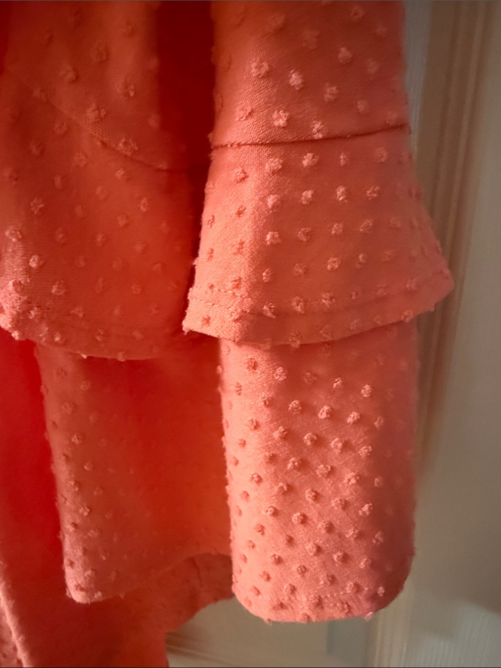 Ruby Rd. Coral Dot Ruffle-Sleeve Tunic Top - Picture 3 of 5